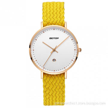 FEATURES OF PW794 ROSE GOLD WOMEN'S WATCH WITH YELLOW STRAP